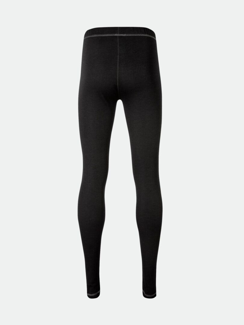 Mustien Halti Neva Merino Kerrasto Naisten -merinovillisten aluslegginssien takanäkymä.