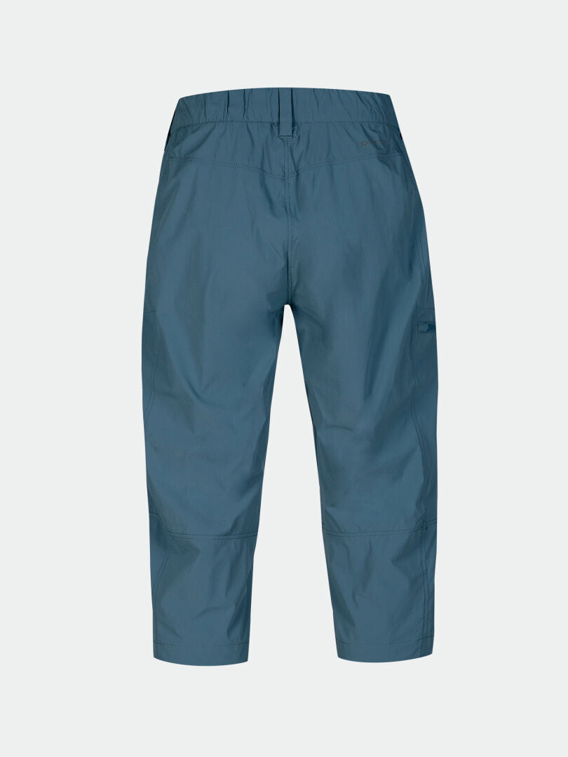 Halti Pallas Cool X-stretch Naisten caprit, joustava vyötärö, Dry Quick stretch Cool -kangas, takanäkymä.