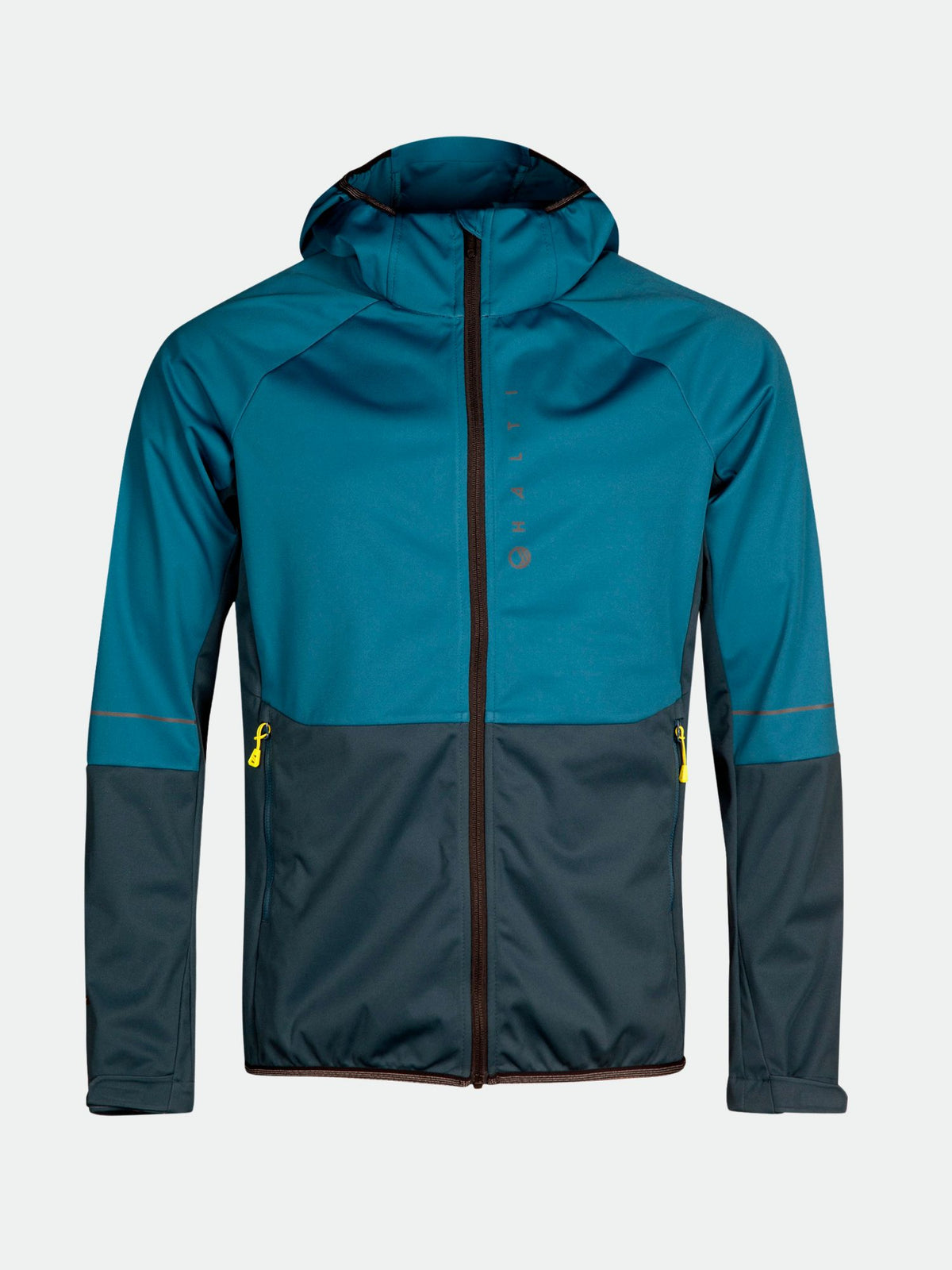 Halti Exhale Stormwall Takki Miesten on sinimusta softshell-takki, joka sopii erinomaisesti ulkoiluun.