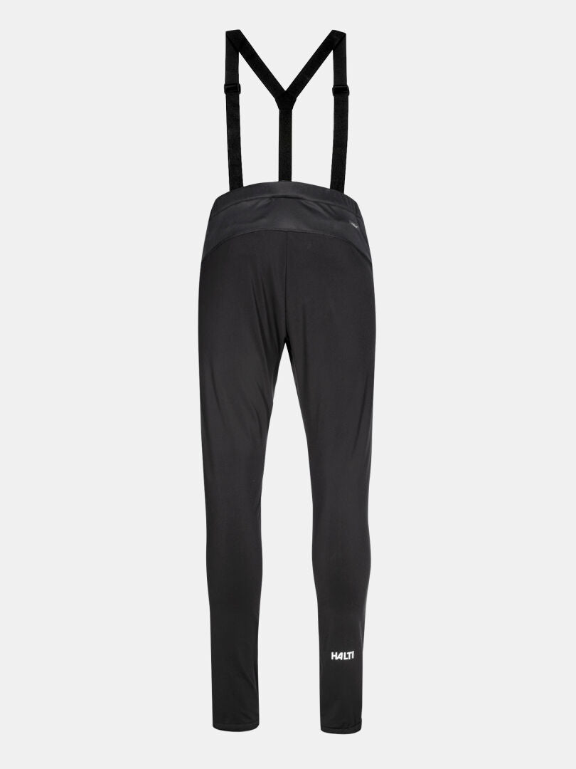 Halti Huuru Maastohiihtopuku Miesten softshell lappuhousut säädettävillä henkseleillä, ihanteelliset hiihto ja talvitreeni.