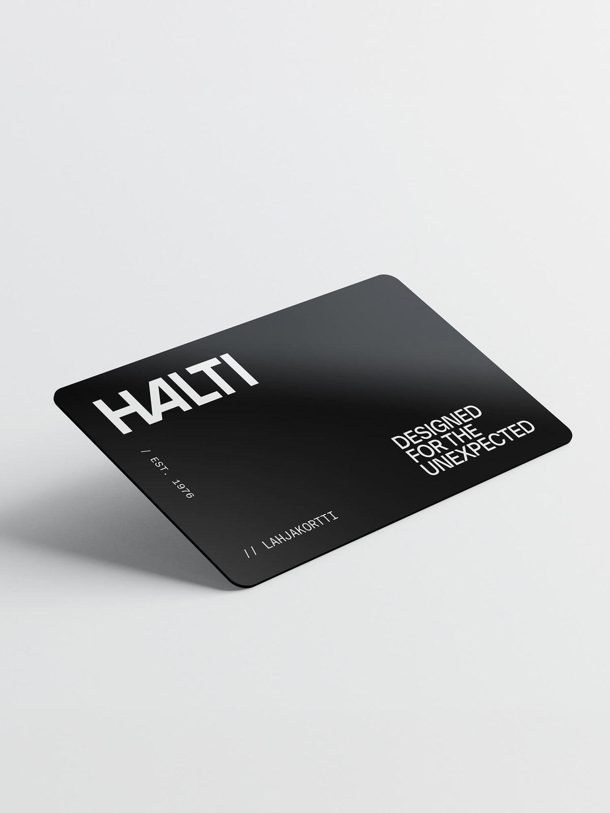 Musta Halti verkkokauppa Lahjakortti, ihanteellinen ulkoilulahja.